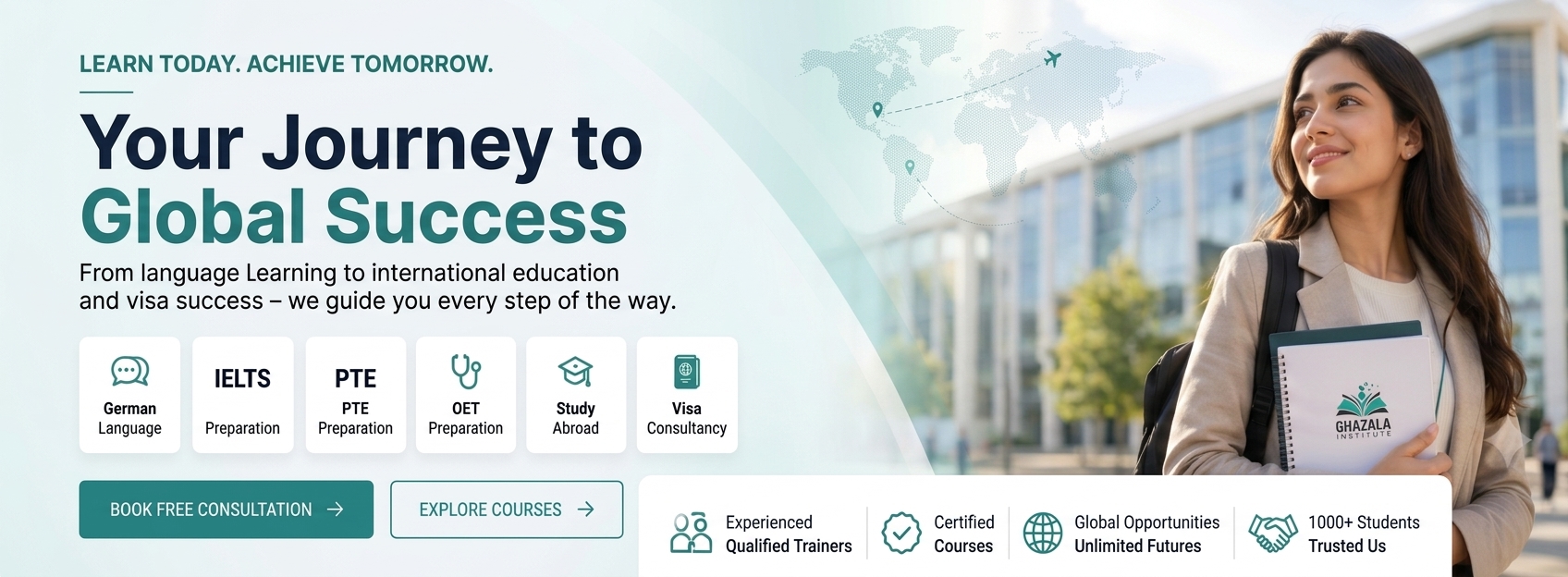 Your journey to global success &ndash; Ghazala Institute